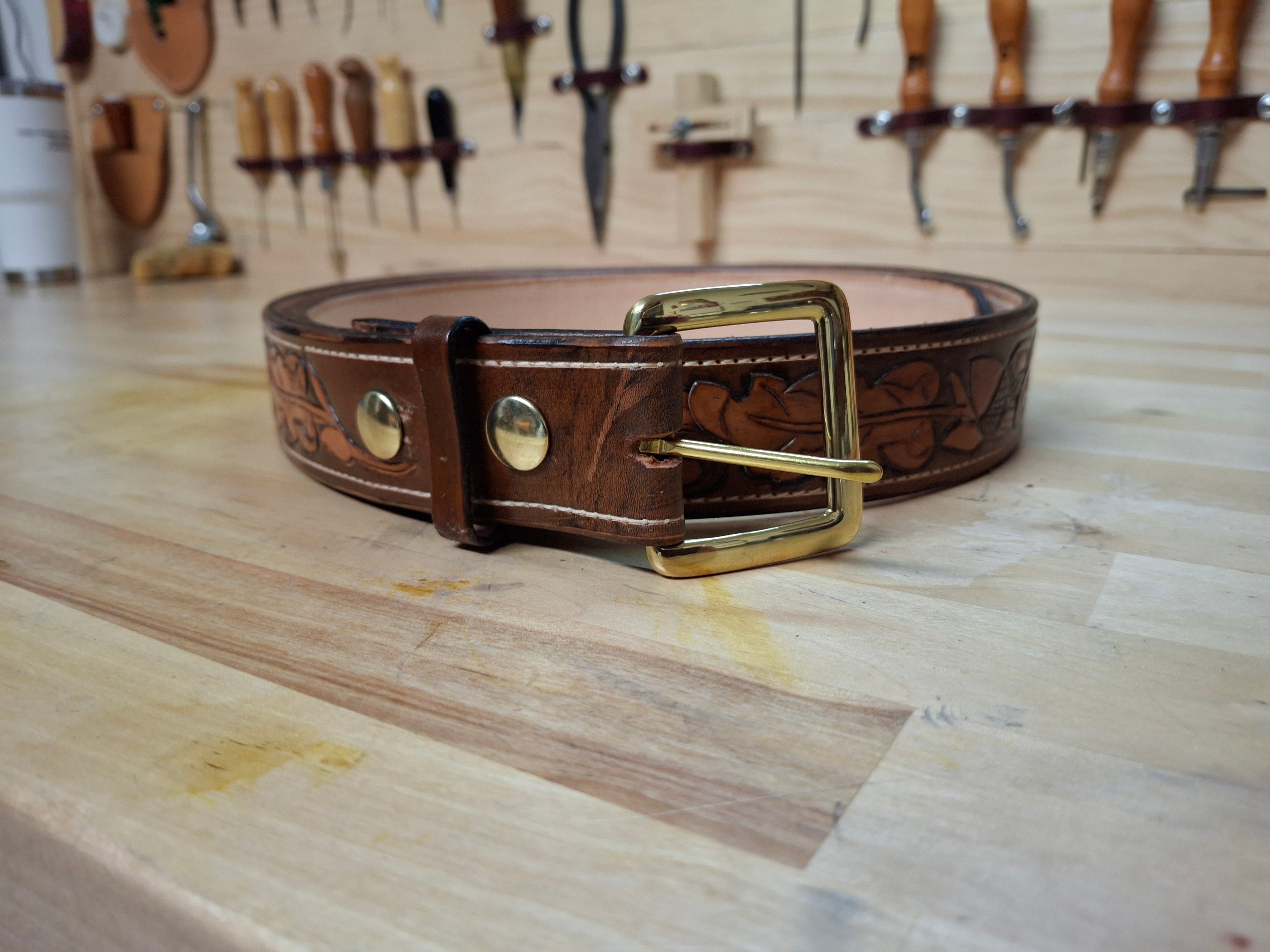 Fully Carved Belt 44" - 46"