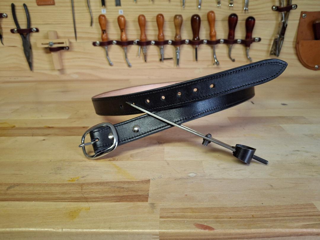 1 1/4" Black Belt, 38"-40"